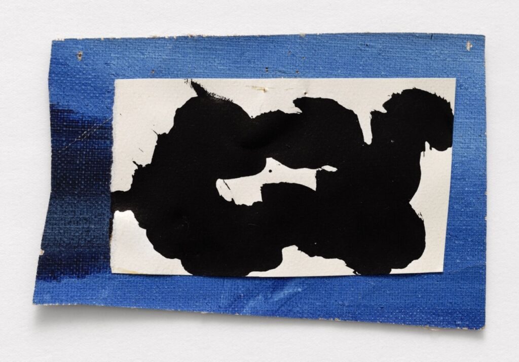Pierrette Bloch, collage bleu 1971 - © DR. Adagp Paris 2023