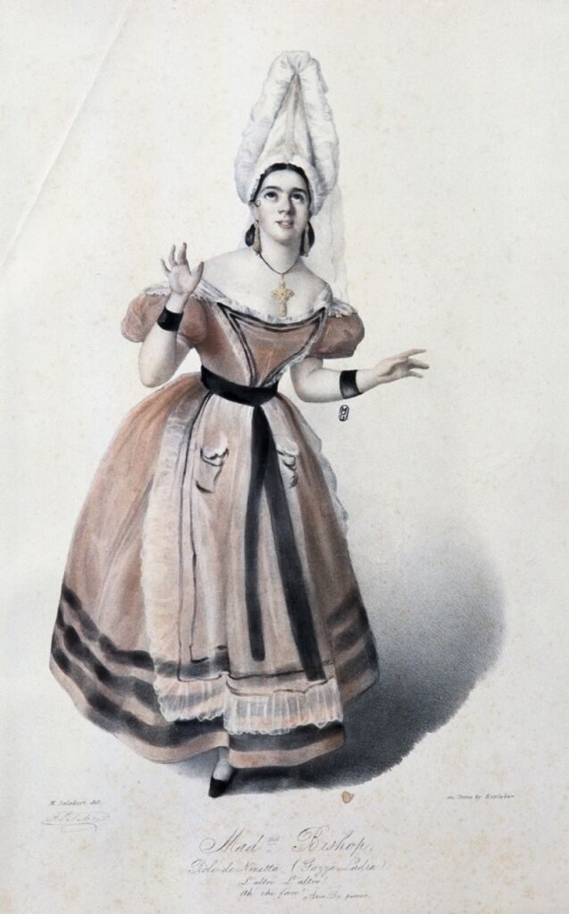Firmin Salabert, Mme Bishop dans le rôle de Minetta - © Ville de Gaillac