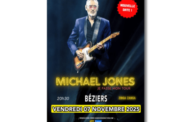 Béziers | Michael Jones en concert à Zinga Zanga le 7 novembre
