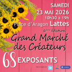 Lattes | À la découverte des talents locaux au Grand Marché des Créateurs le samedi 23 mai