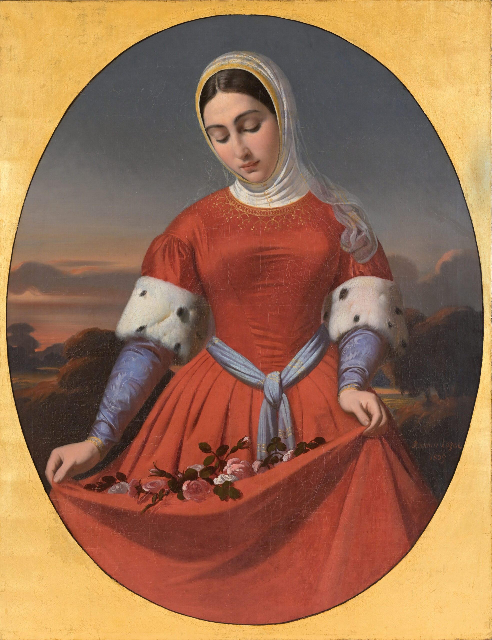 Romain Cazes, Sainte Elisabeth de Hongrie, 1839. Huile sur toile. Musée Ingres Bourdelle